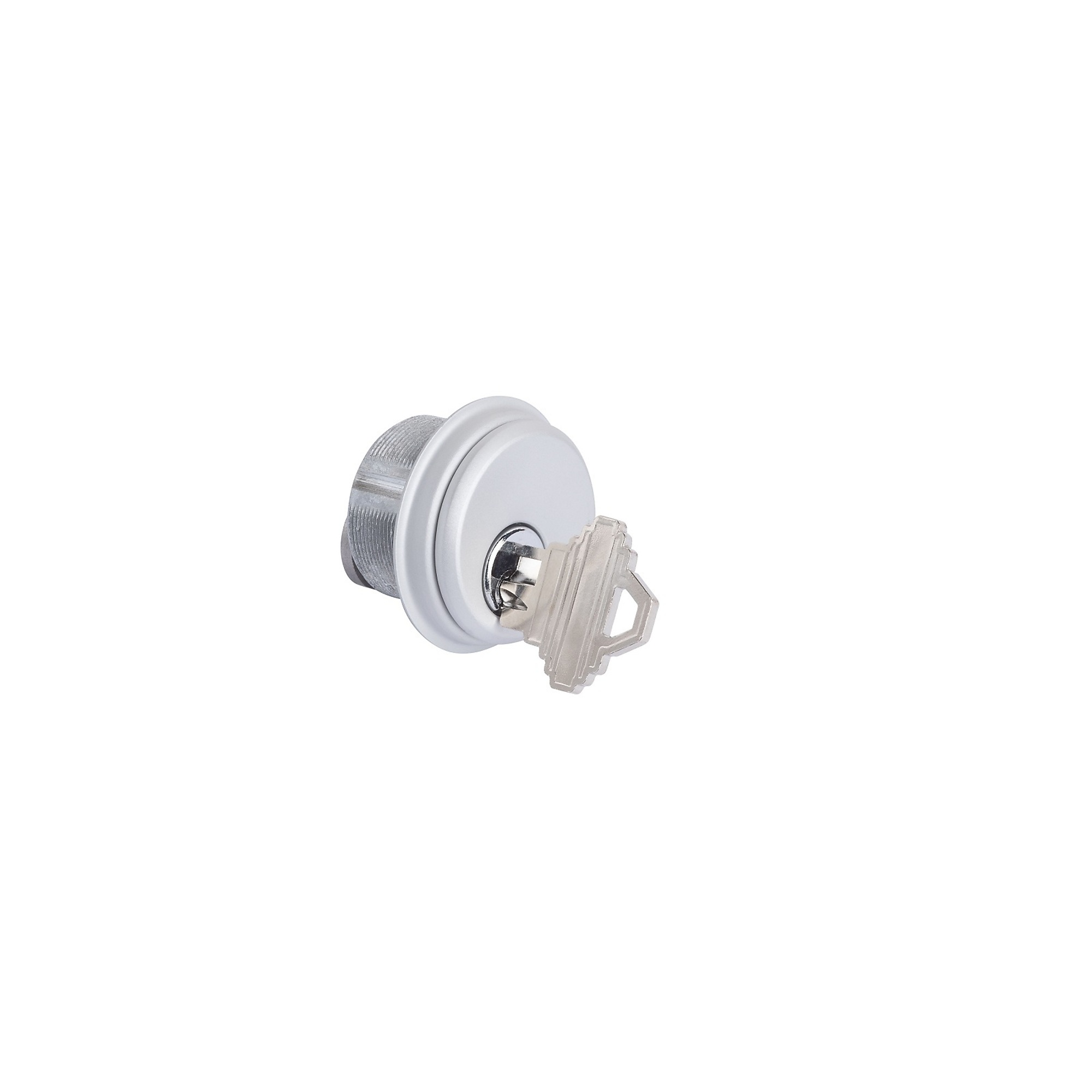 Global Door Controls Zinc Aluminum Mortise Lock Cylinder — 1-5/32in., Keyed Different, 5-Pin Schlage C Keyway, Model# TH1100-ZCX1AL